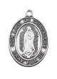 Sterling Silver Our Lady of Guadalupe Medal 16" chain