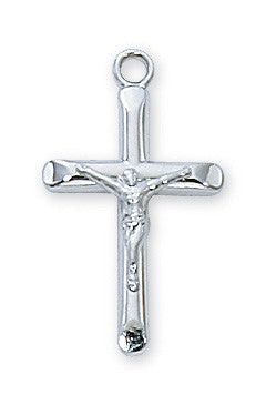 18" CH SS CRUCIFIX