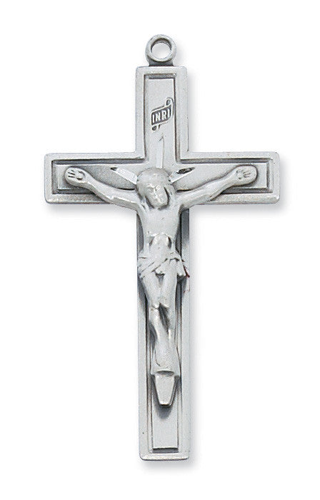 Sterling Silver Crucifix 24" chain