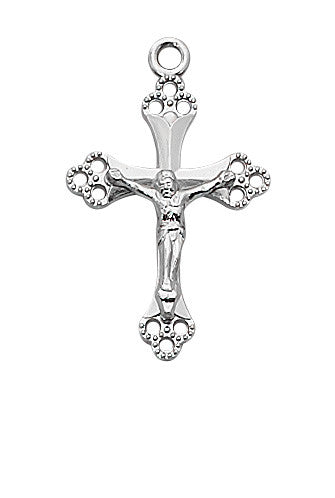 18" CH SS CRUCIFIX
