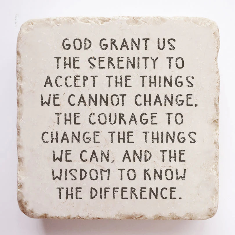 Serenity Prayer Magnet Stone Block