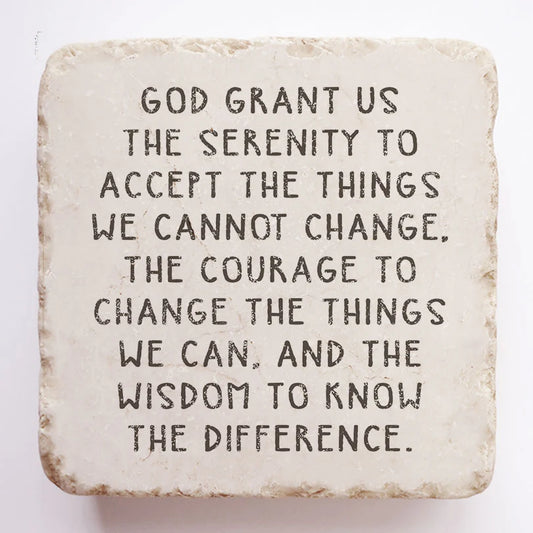 Serenity Prayer Magnet Stone Block
