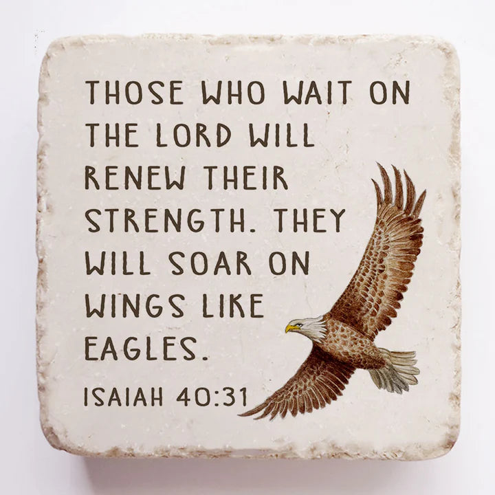 Isaiah 40:31 Magnet Stone Block