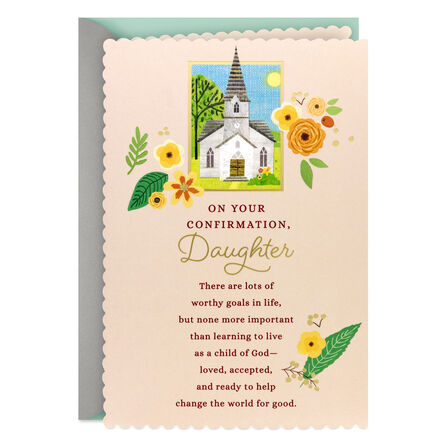 Confirmation Card Daughter