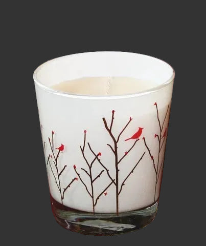 Lustre Lights Candle: CARDINALS with cedarwood and amber
