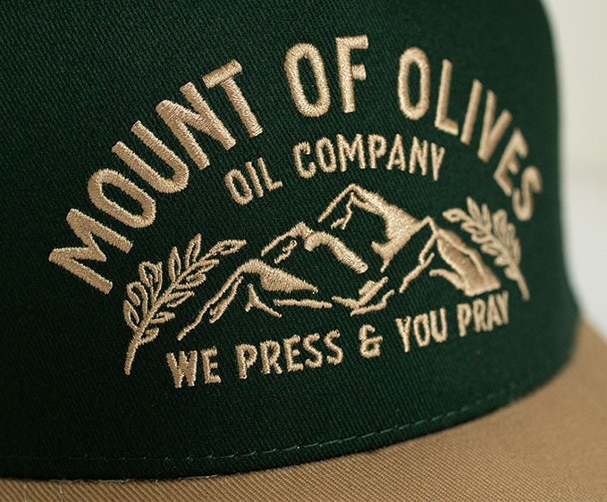 Mount of Olives Dark Green Snapback Hat