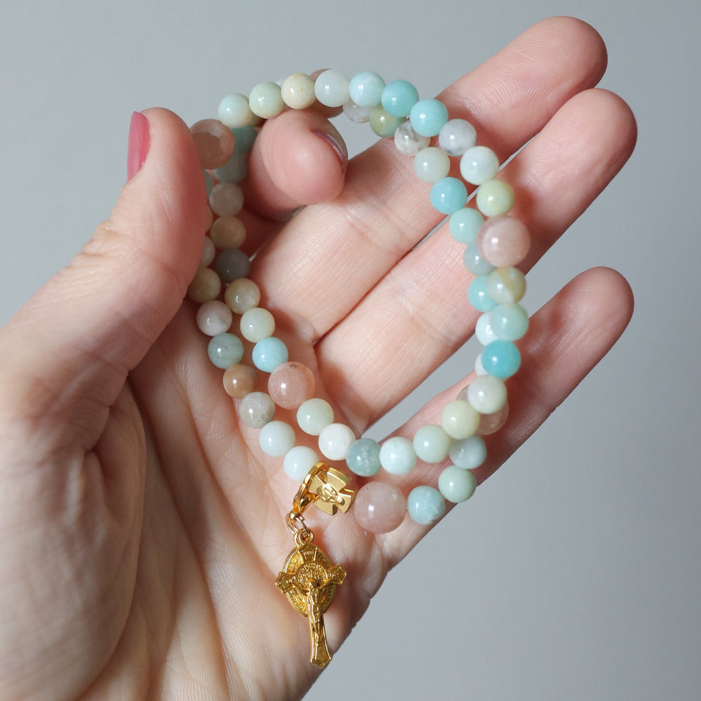 Gianna | Stretch & Wrap Rosary Bracelet