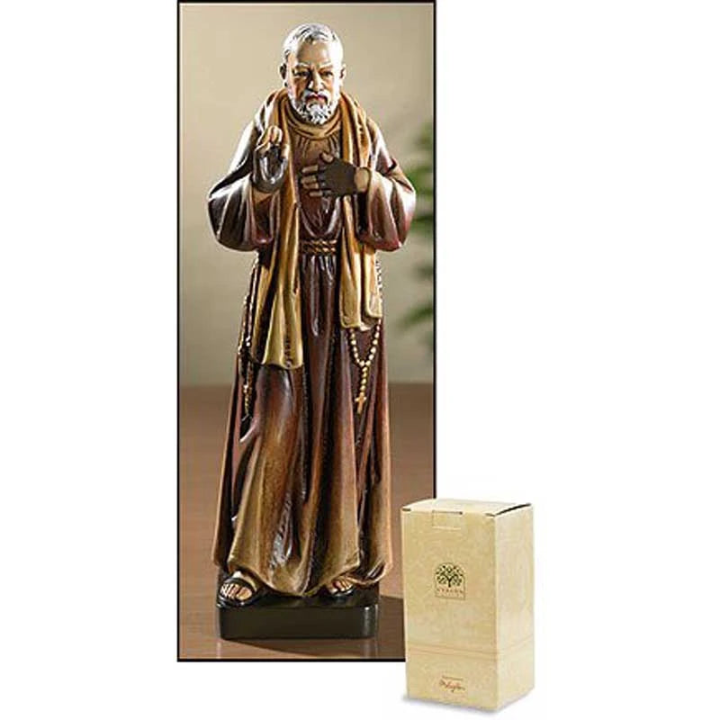 8" H Saint Pio Statue