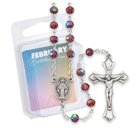 Birthstone Rosary Feb