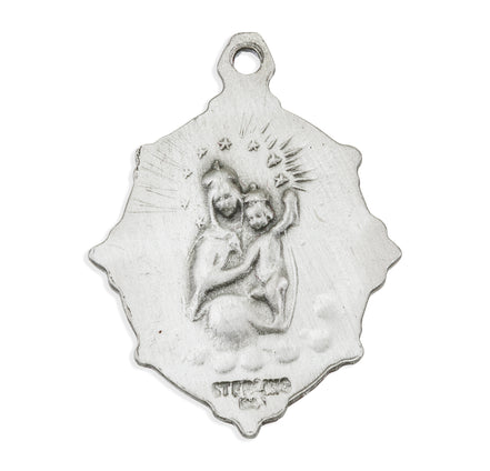 Sterling Silver Scapular Sacred Heart of Jesus Medal