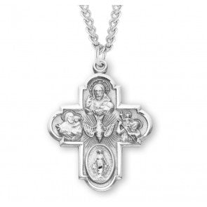 Sterling Silver Large 4-Way *24" Ch