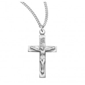 Sterling Silver Crucifix 18" Chain