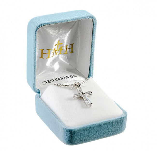 Cubic Zirconia Cross - 18" chain