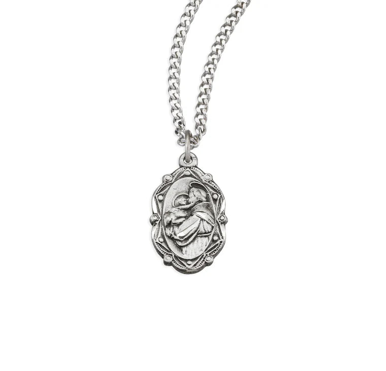 Sterling Silver Saint Anthony Medal 18" Chain