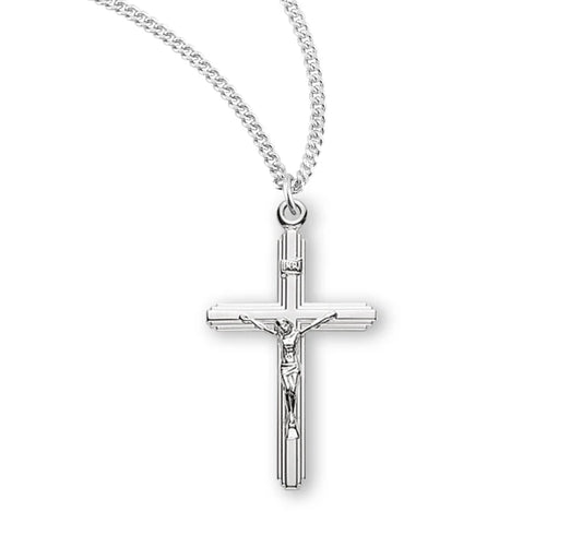 Sterling Silver Crucifix 18" Chain