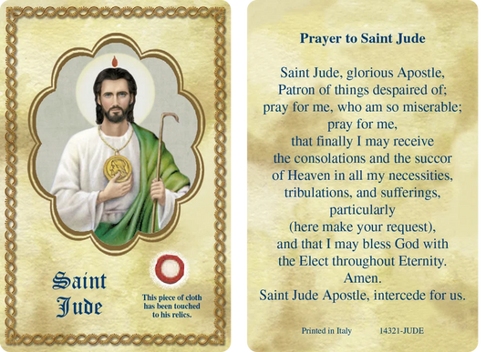 Saint Jude Relic Card