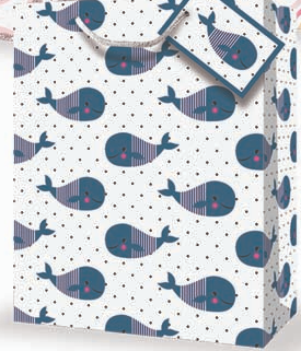 Large Gift Bag Whales