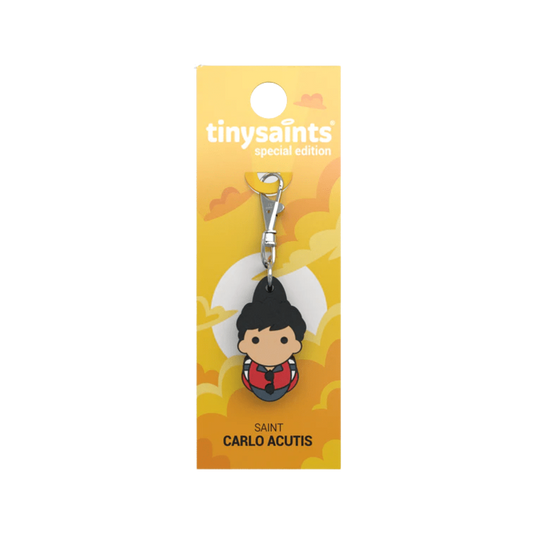 Carlo Acutis Tiny Saint Charm Clip