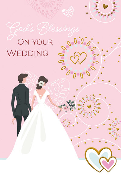 God's Blessings on Your Wedding Greeting Card
