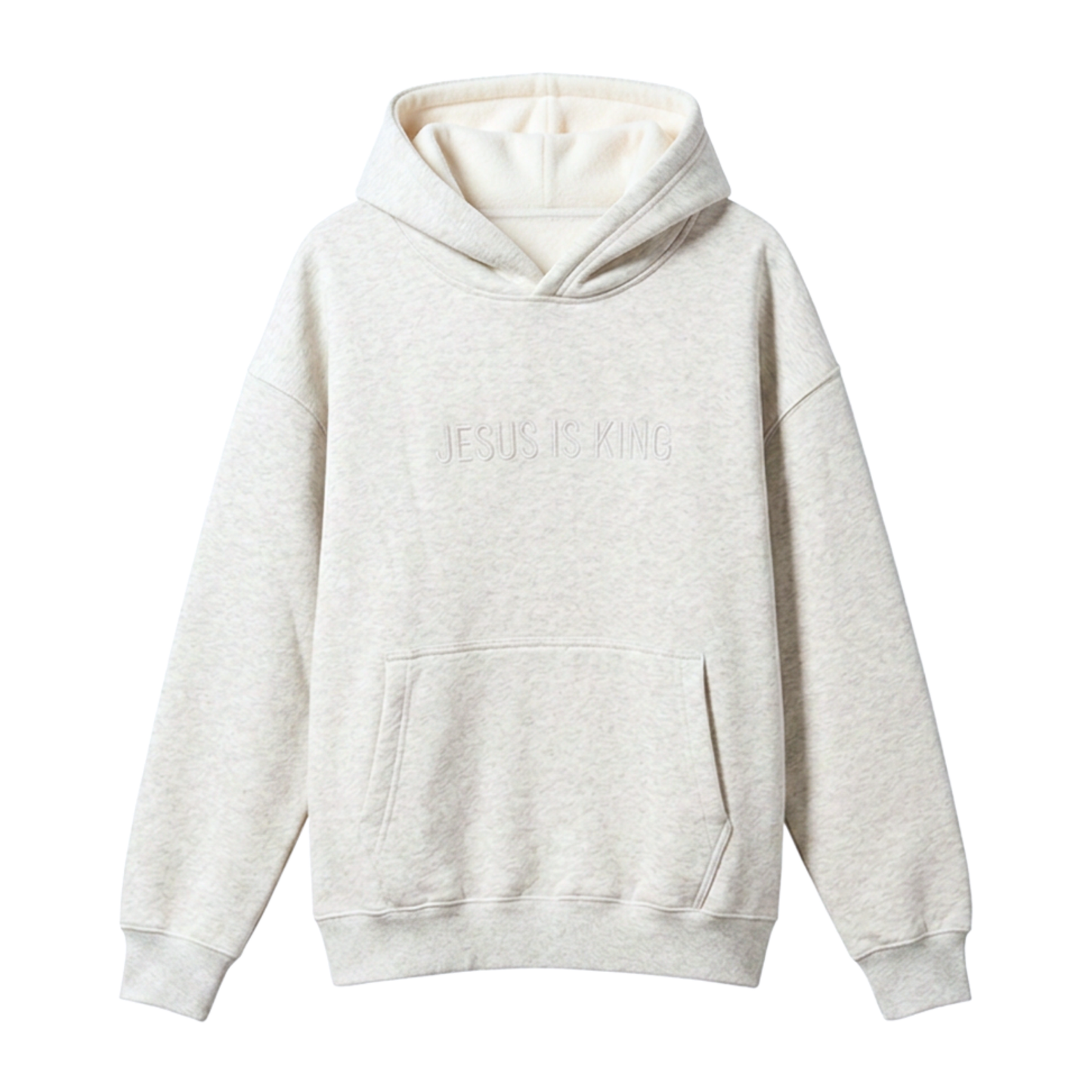 Jesus is King Winter Heather Hoodie