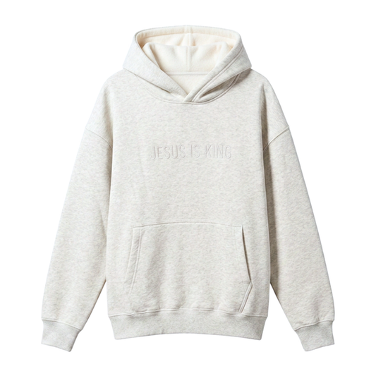 Jesus is King Winter Heather Hoodie