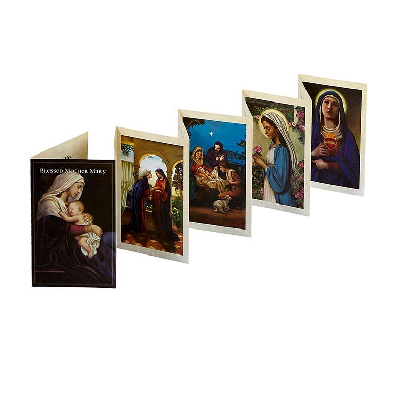 The Life Of Mary Folded Prayer Card