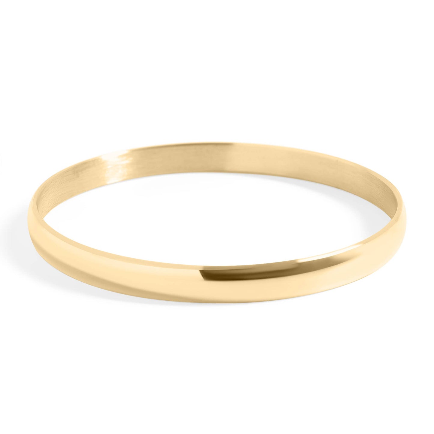 18K Gold PVD Coated Engravable Stainless Steel Bangle
