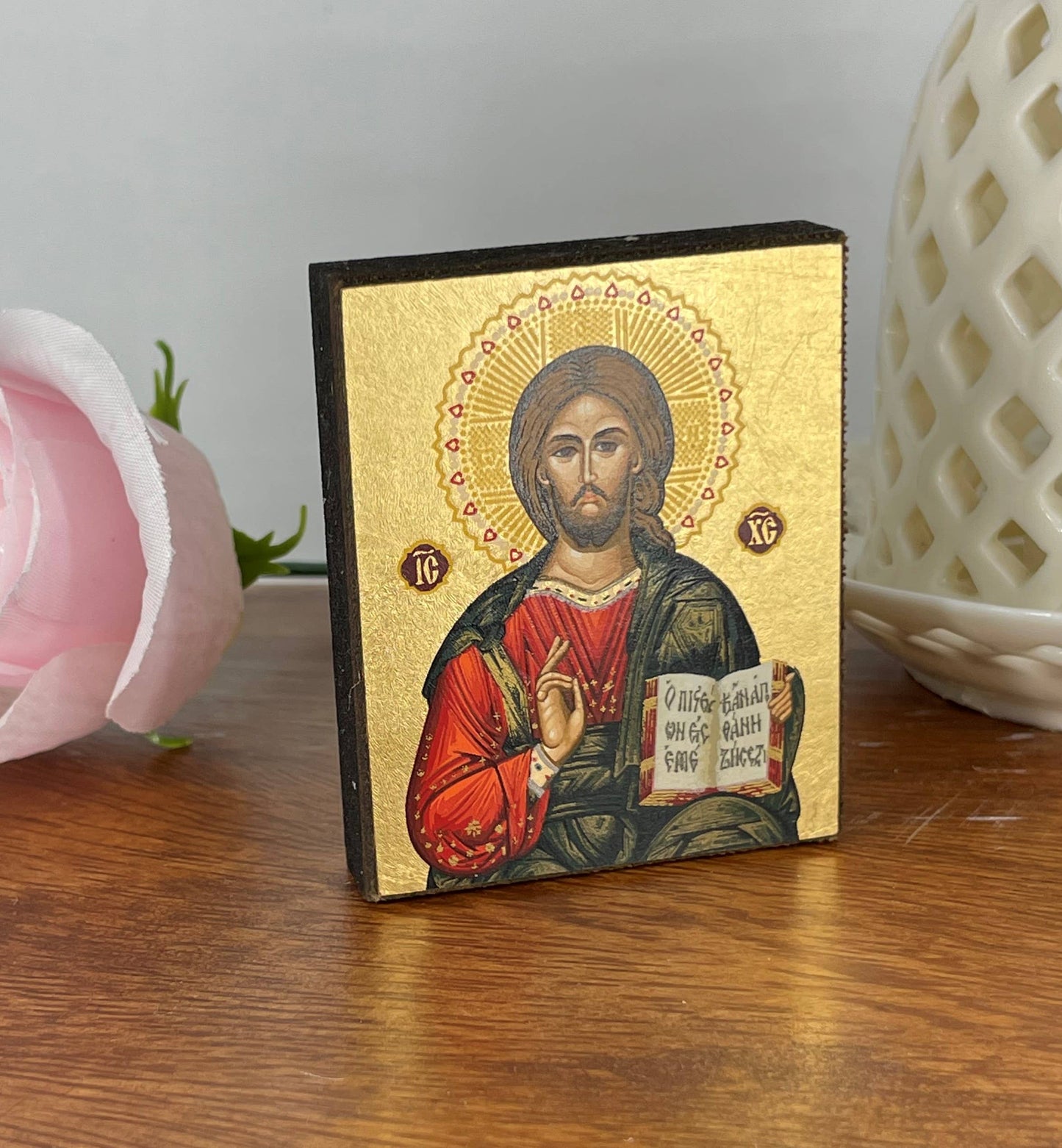 Jesus Christ of Kazan Pantocrator Silk Screen Icon Magnet