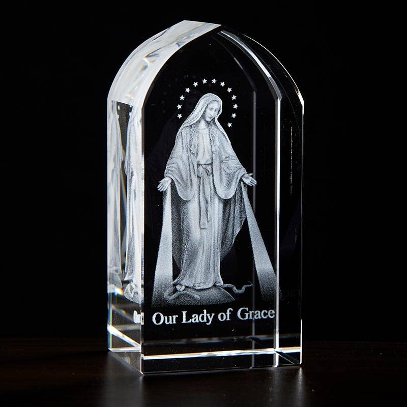 Ol Of Grace Etched Glass