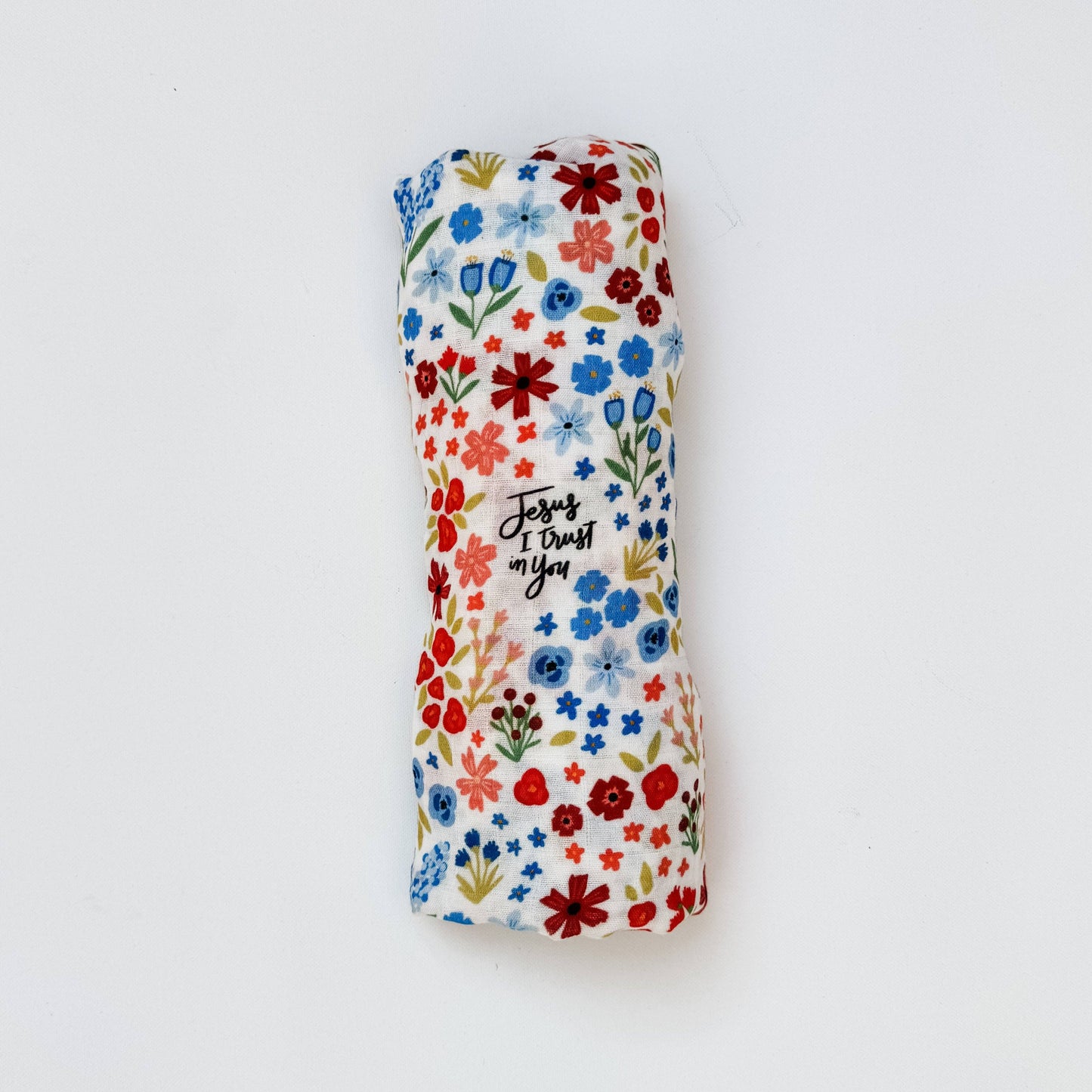 Jesus I Trust in You Muslin Swaddle