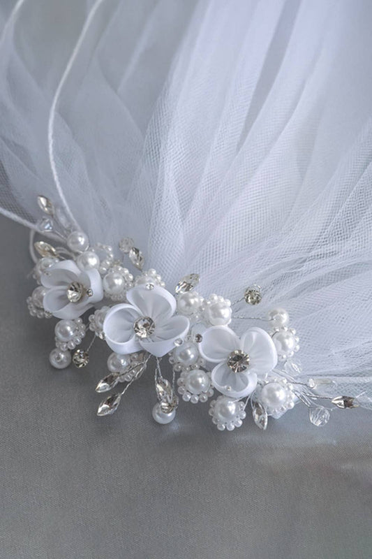 Pearl & Rhinestone Comb Veil