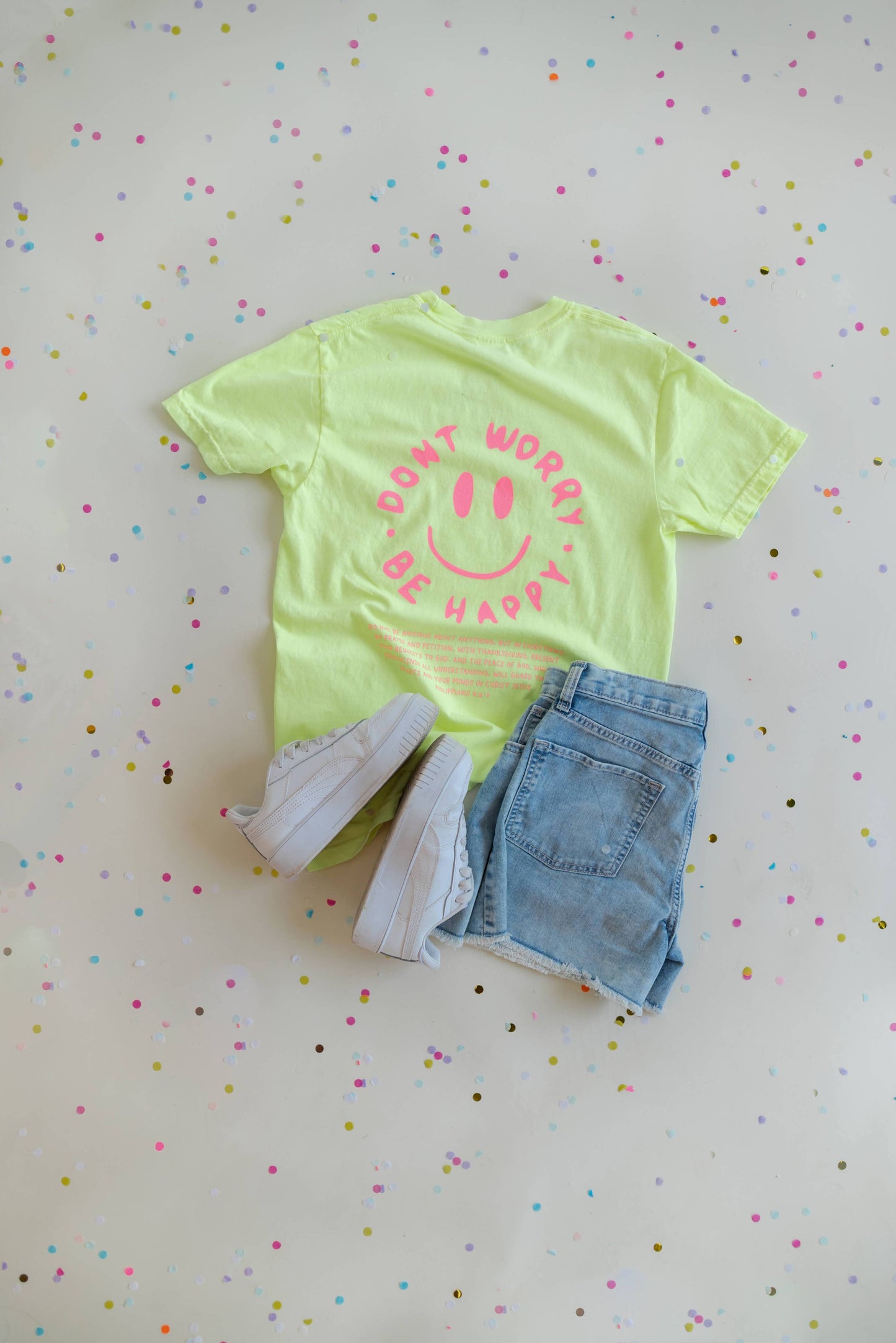 Be Happy Tee - Yellow (CLOSEOUT)
