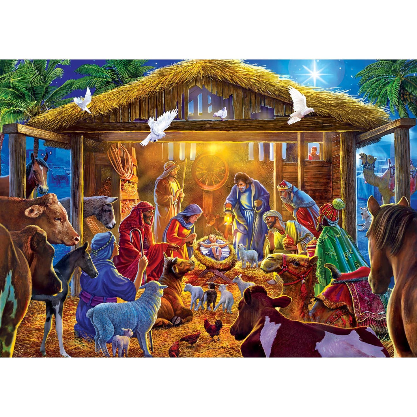 Star of Bethlehem 500 Piece Glitter Puzzle