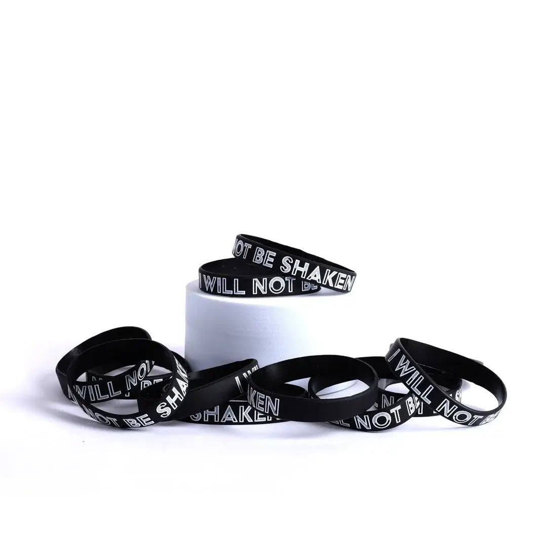 "Not Be Shaken" Silicone Wristband