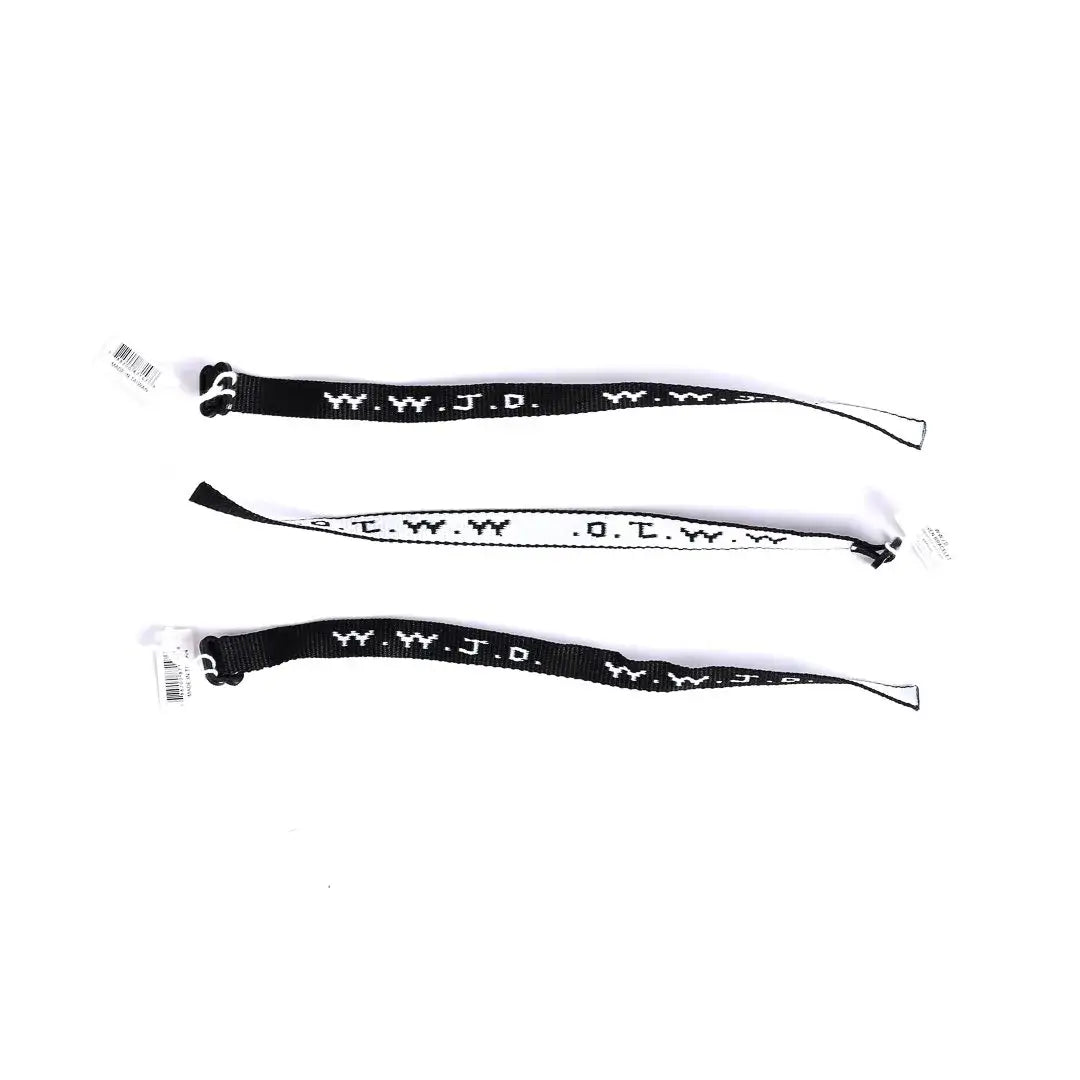 Bracelet Woven WWJD (Black)