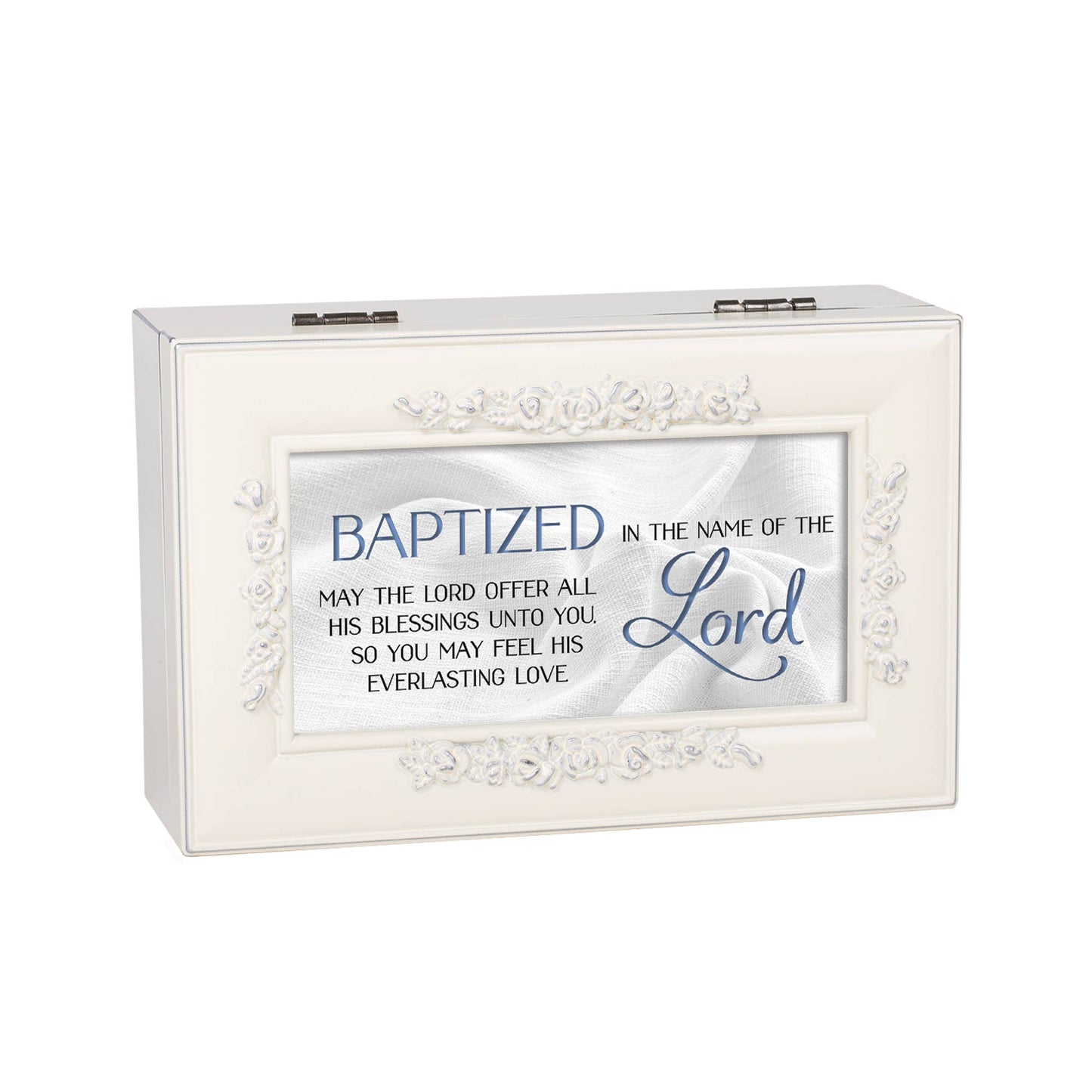 Baptized in the Name of the Lord Ivory Jewelry Box