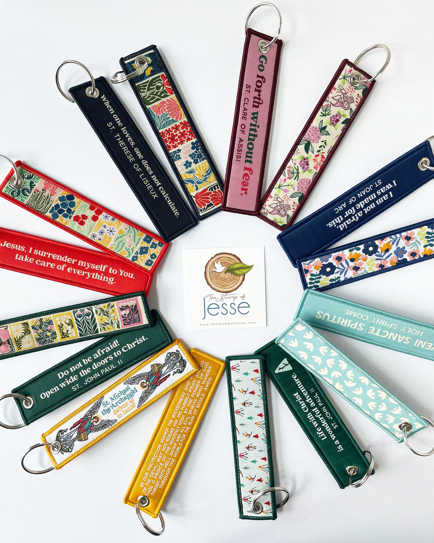 Woven Keychain & Bag Tag - Life With Christ St. John Paul II