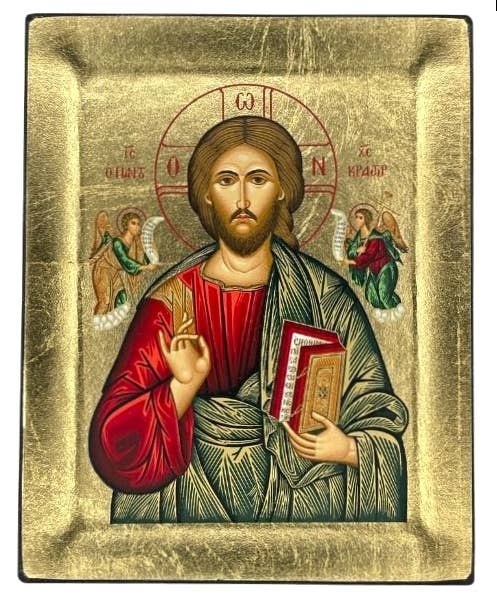 Jesus Christ Pantocrator Silk Screen Icon