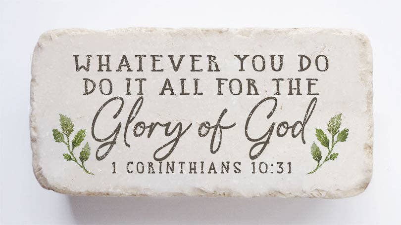 550 | 1 Corinthians 10:31 Stone Block