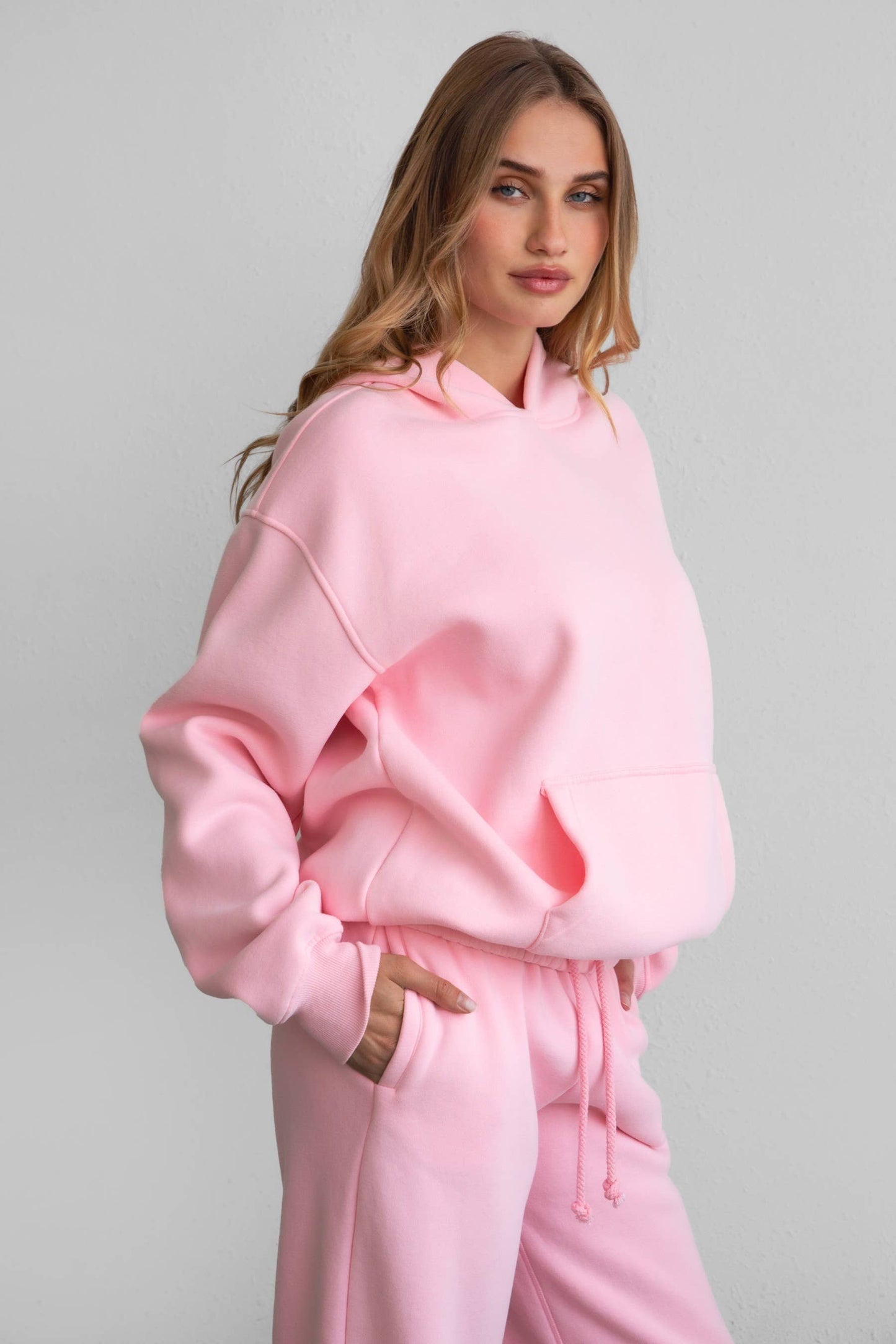 Jesus I Trust in You Oversized Blush Hoodie