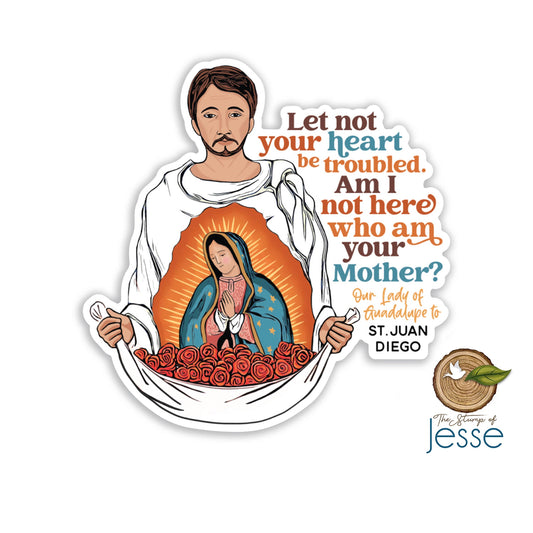 St. Juan Diego Waterproof Vinyl Catholic Sticker