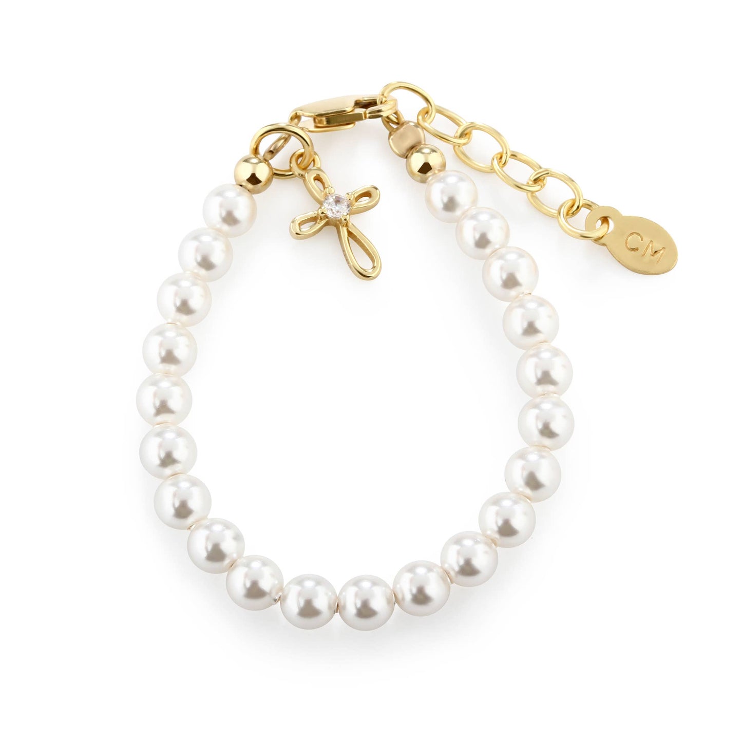 14K Gold-Plated Cross Bracelet