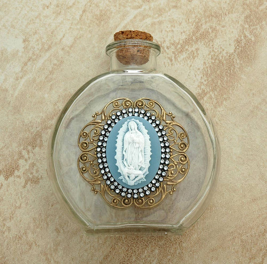 VHWB20GD - Vintage Guad Cameo Holy Water Bottle