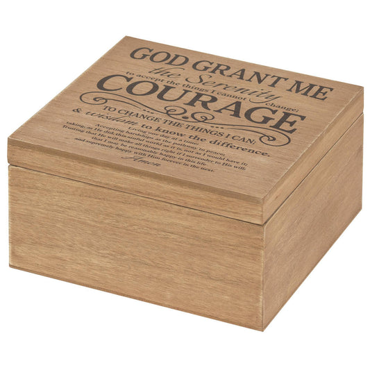 Keepsake Wood Box Serenity Prayer