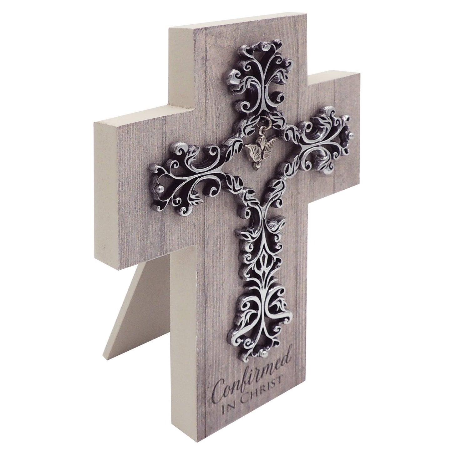 Filigree & Wood Confirmation Cross