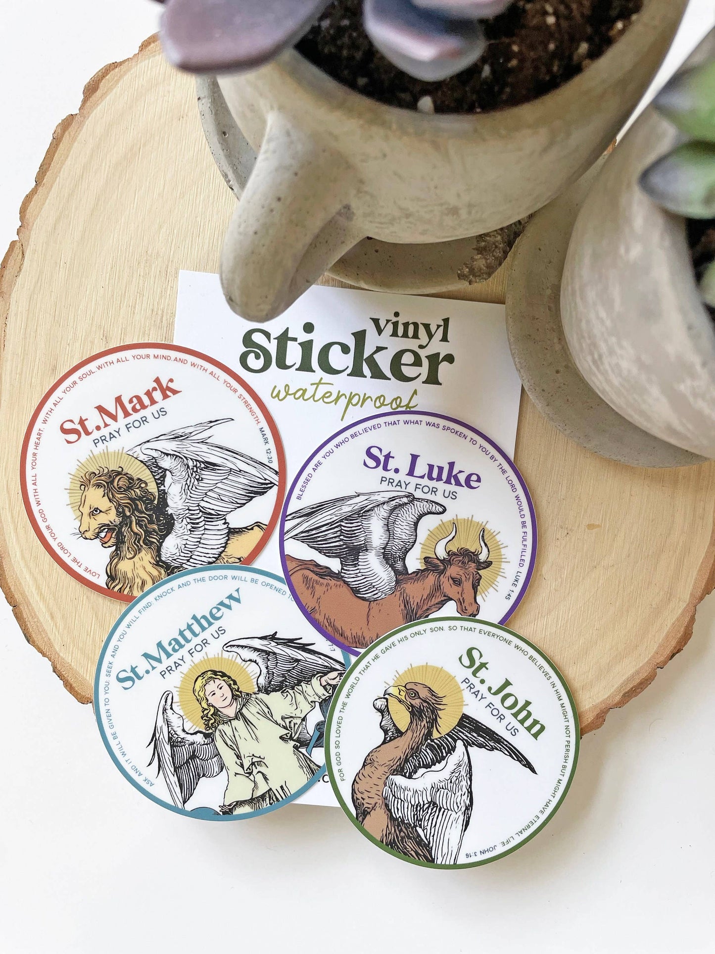 St. John Symbol Waterproof Catholic Sticker