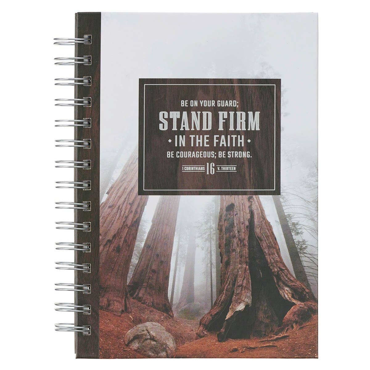 Journal Spiral Brown Stand Firm In The Faith 1 Cor. 16:13