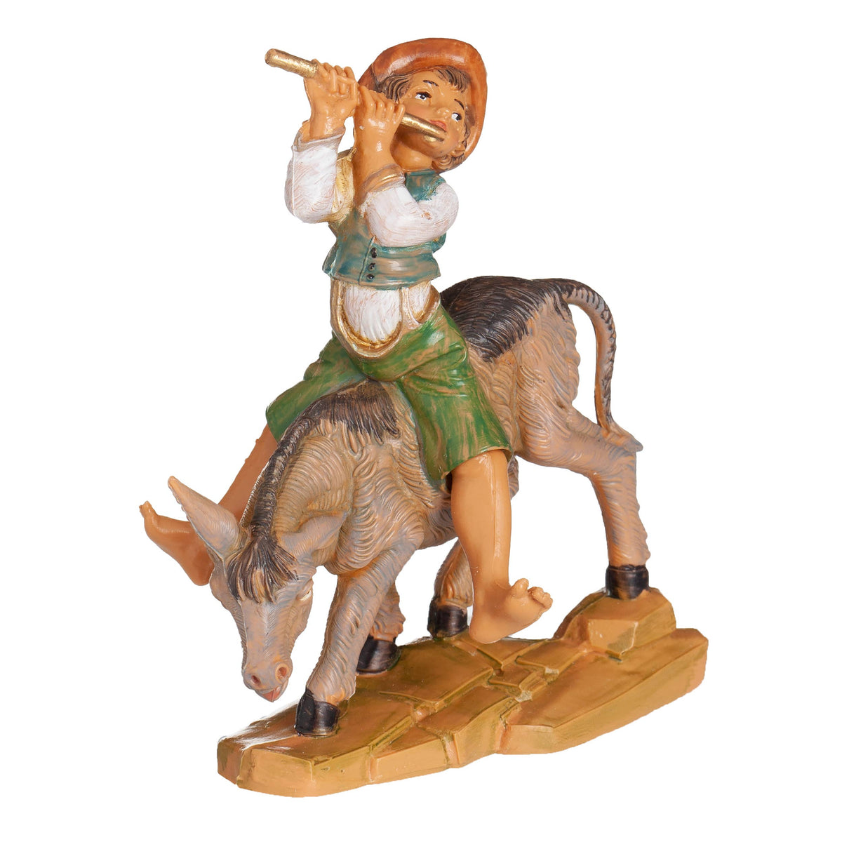 Fontanini 5" Scale Dominic Boy With Donkey Nativity Figure