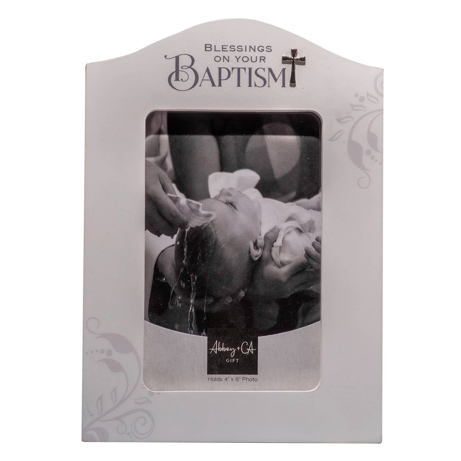 Vertical Baptism Frame with Cross – St. George