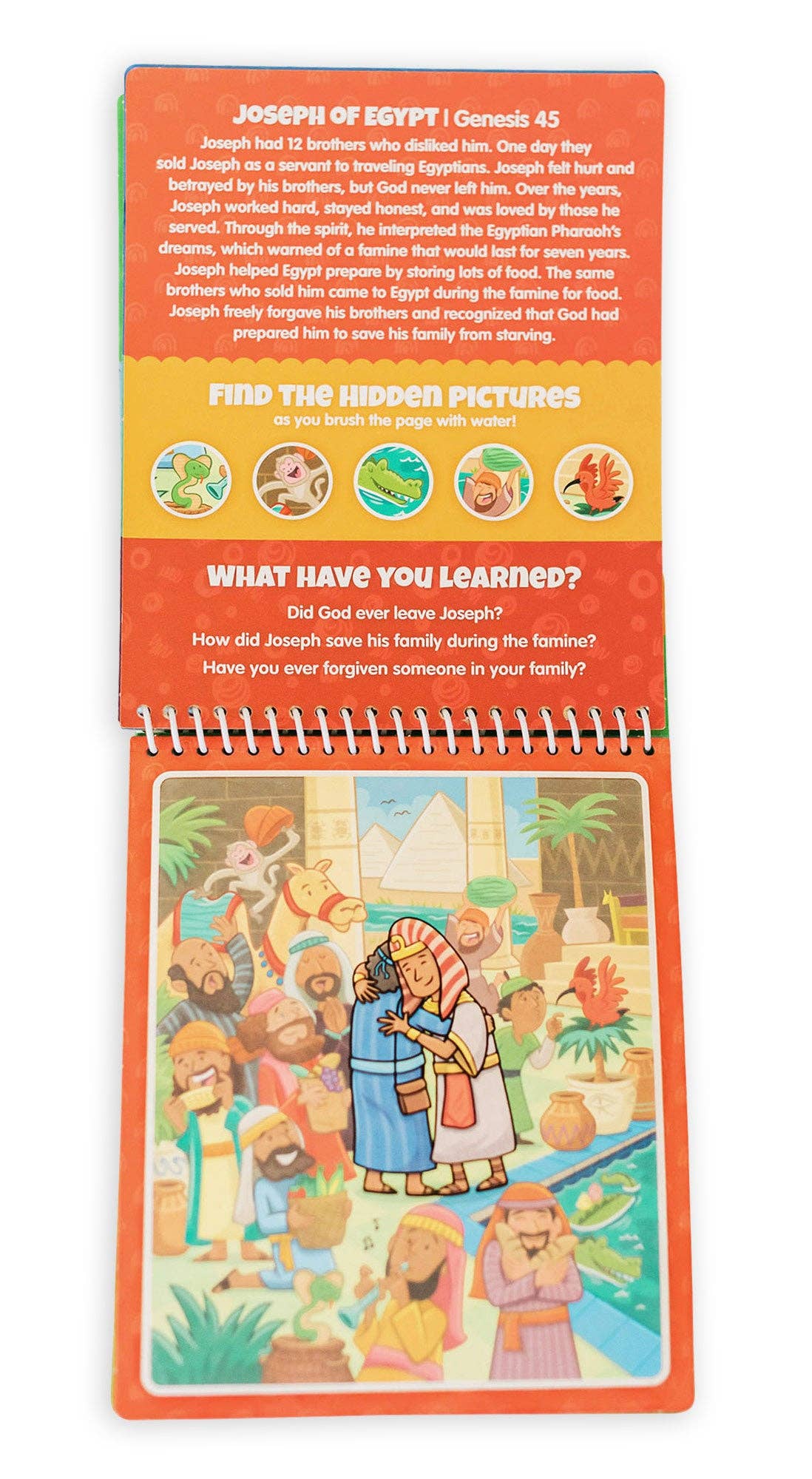 Old Testament #2 Aqua Brush Activity Book, Reusable Travel Activity